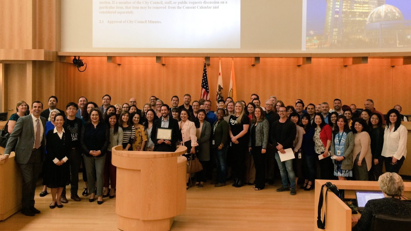 San Jose city council issues Affordable Housing Week 2018 proclamation.