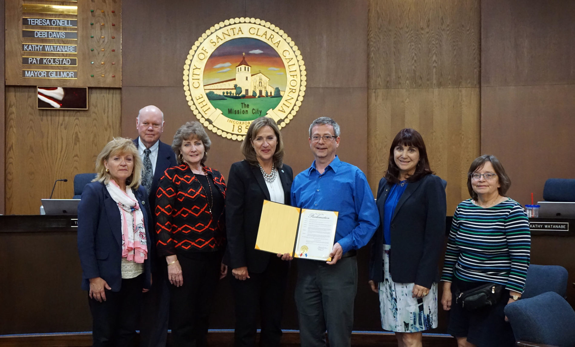 Santa Clara city council issues Affordable Housing Week 2018 proclamation.