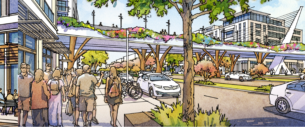 Rendering from the Envision Vallco charrette