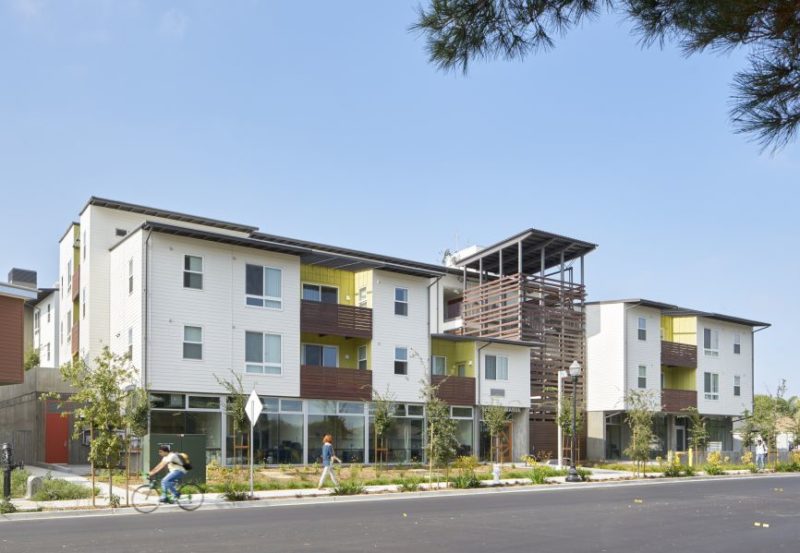 Onizuka Crossing in Sunnyvale is an affordable housing project with 12 units affordable to ELI households and 45 to VLI households.