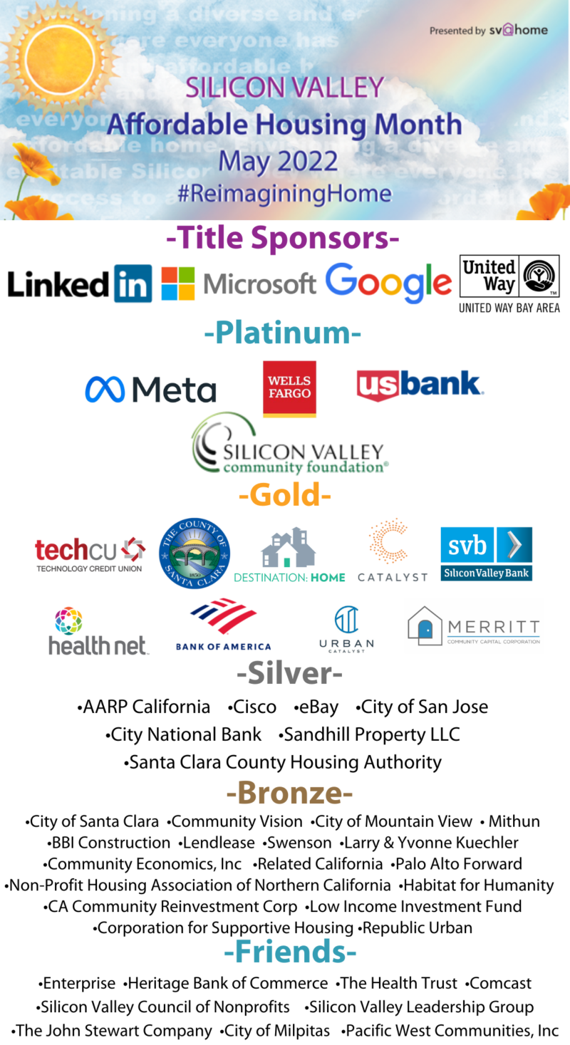 Affordable Housing Month sponsors