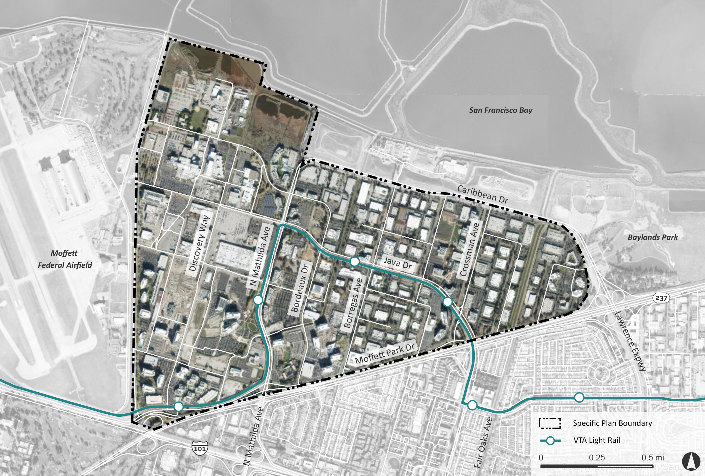 Moffett Park Specific Plan- areal view